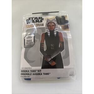 NEW Star Wars The Mandalorian Ahsoka Costume Kit Headpiece & Sleeves Halloween